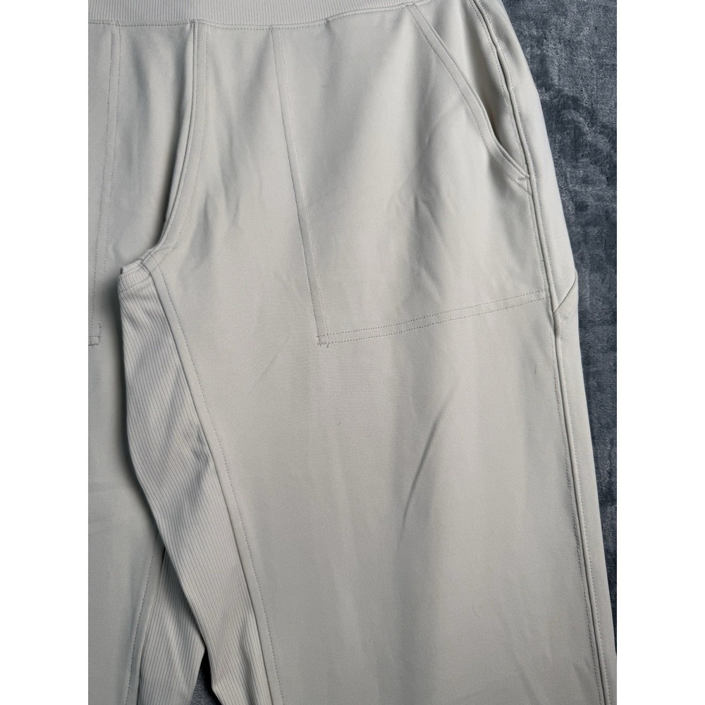 Athleta Brooklyn Jogger Womens M Beige Cream Travel Athleisure Pants - Picture 7 of 9